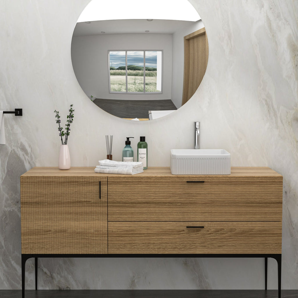 15.69"x15.69" Modern Bathroom Vessel Sink