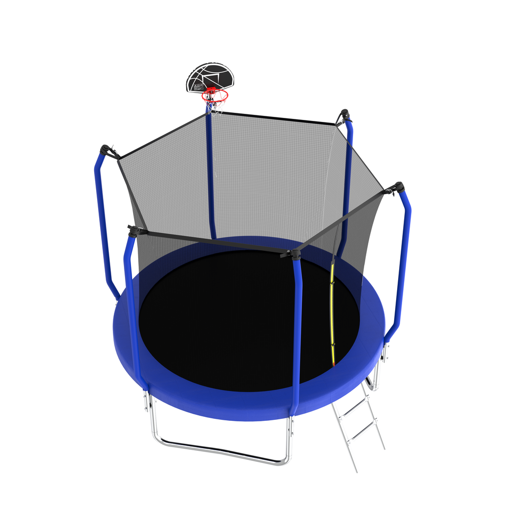 8FT Trampoline with Basketball Hoop