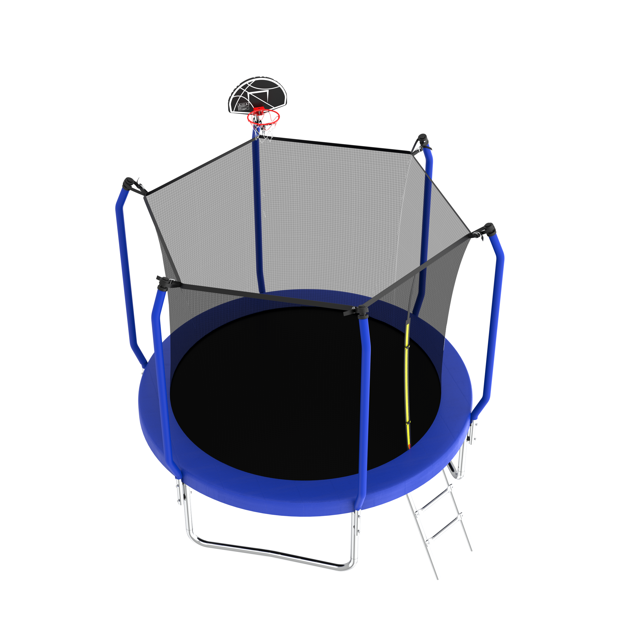 8FT Trampoline with Basketball Hoop