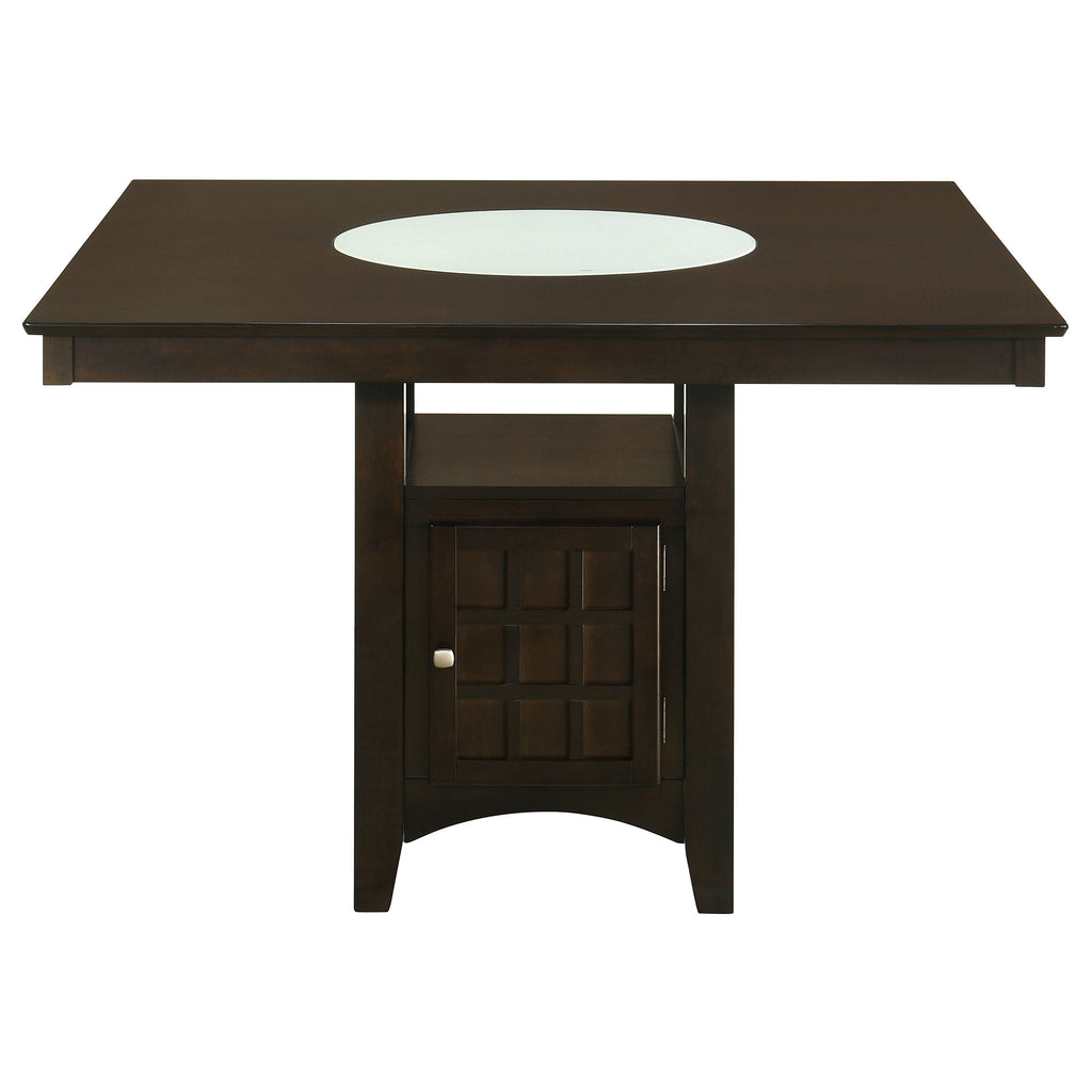 Tolland Cappuccino and Tan Upholstery Dining Set