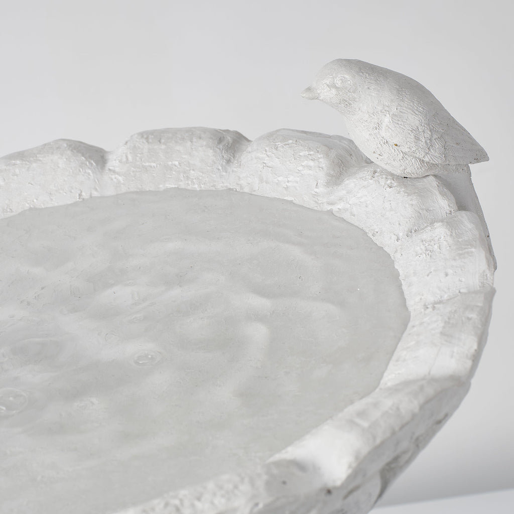 16.54" Garden Bird Bath Statue, Resin