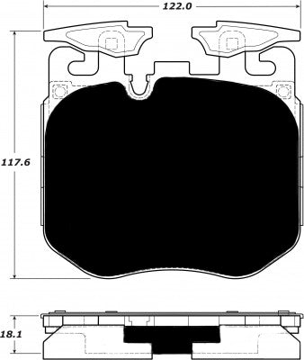 Porterfield Brake Pads for 2017 BMW 540iX - Sport M Brakes