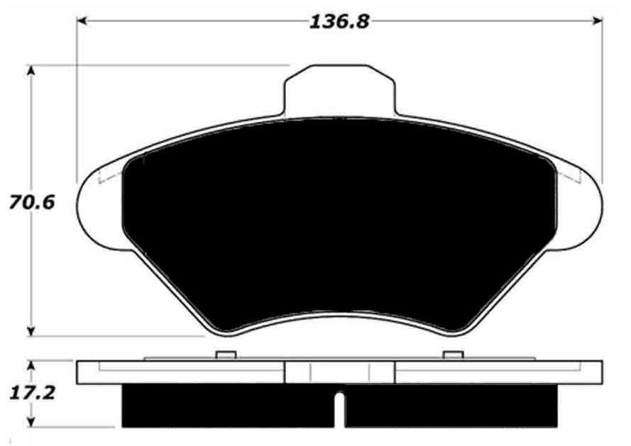Porterfield Brake Pads for 1995 FORD MUSTANG