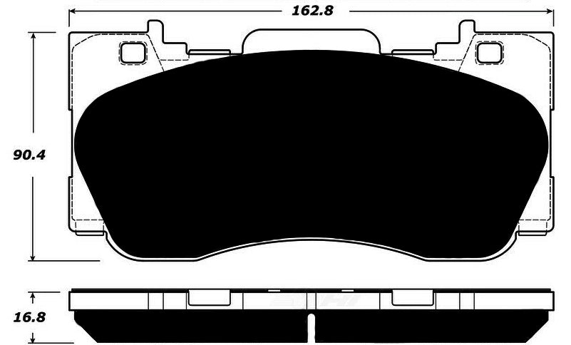 Porterfield Brake Pads for 2017 FORD Mustang EcoBoost Perf. Pkg