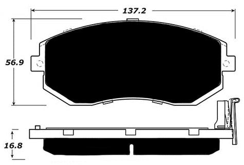 Porterfield Brake Pads for 2011 SUBARU WRX