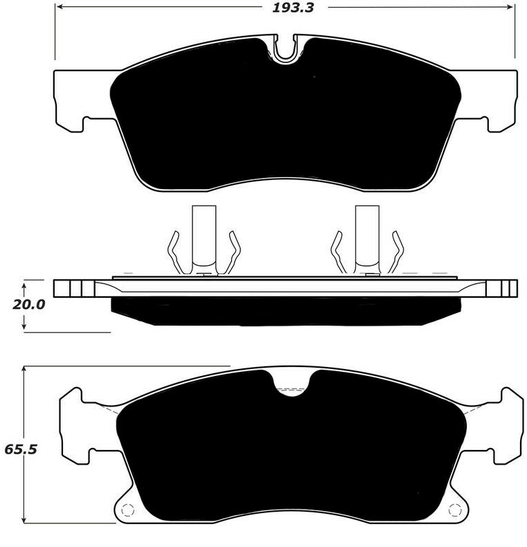 Porterfield Brake Pads for 2016 MERCEDES-BENZ GLE300