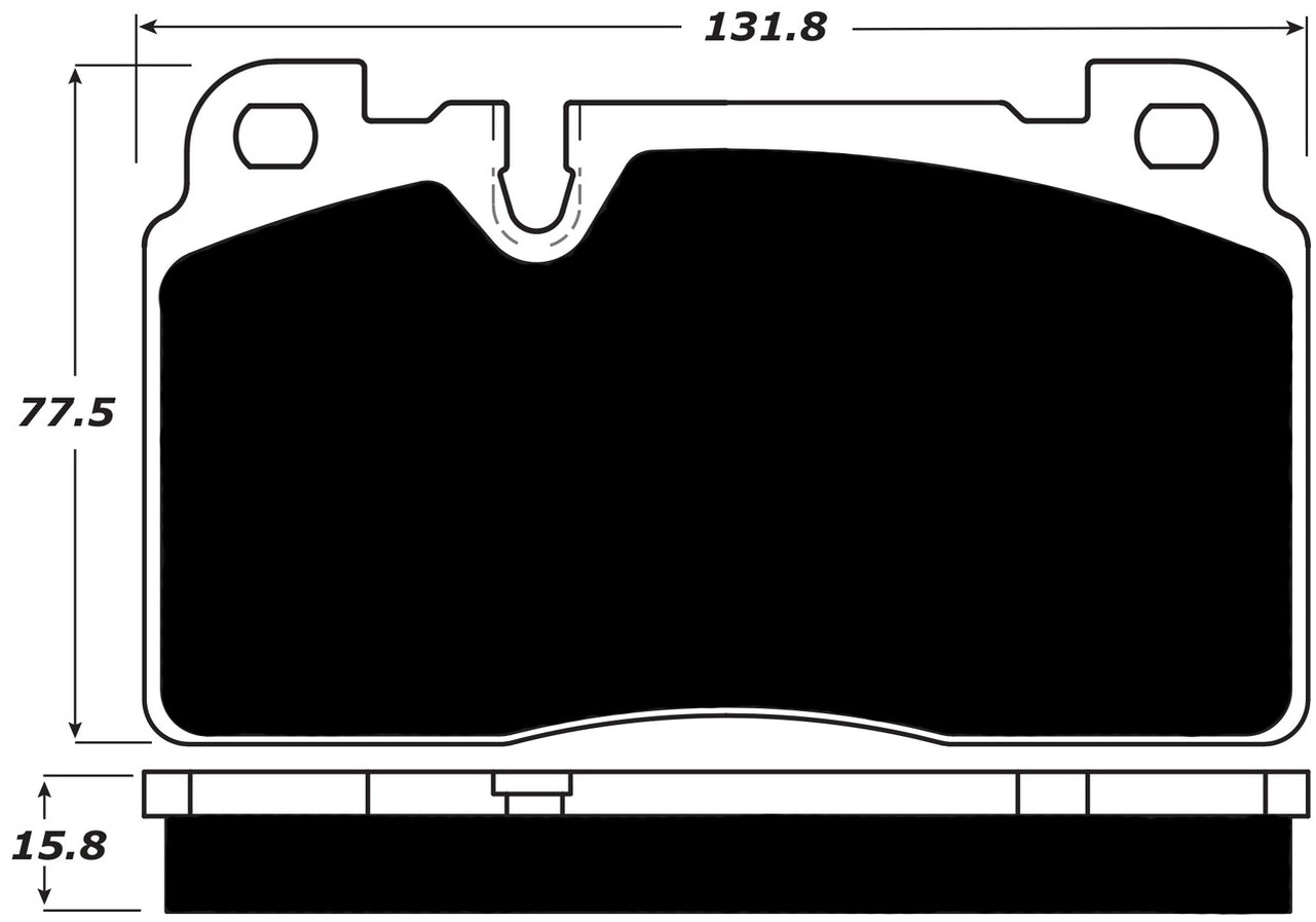 Porterfield Brake Pads for 2015 PORSCHE MACAN - Base