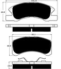 Porterfield Brake Pads for 2015 MITSUBISHI Mirage