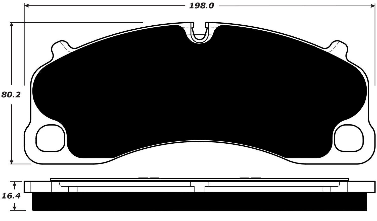 Porterfield Brake Pads for 2015 PORSCHE Cayman GT4