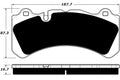 Porterfield Brake Pads for 2013 VOLVO S60 370.5mm Front Discs