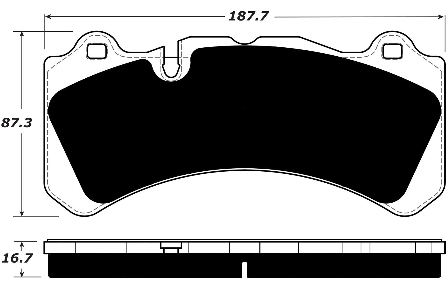 Porterfield Brake Pads for 2014 VOLVO S60 370.5mm Front Discs