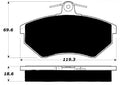 Porterfield Brake Pads for 1988 AUDI 80