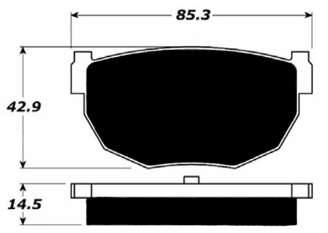 Porterfield Brake Pads for 1982 NISSAN 200SX R/Discs