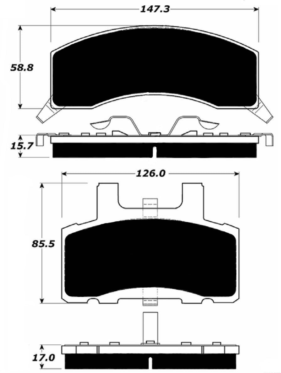Porterfield Brake Pads for 1990 GMC K3500 4WD SRW