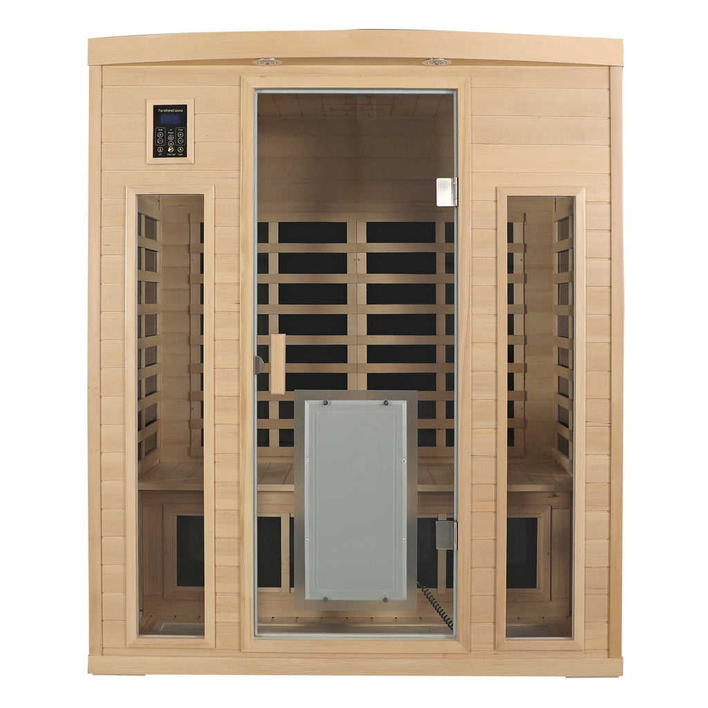 Hemlock Wood Far-Infrared Indoor Three Person Sauna Room