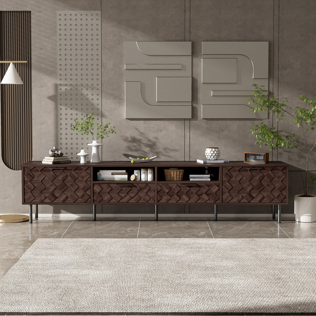 78 Inch Modern TV Stand for TVs Up to 85"