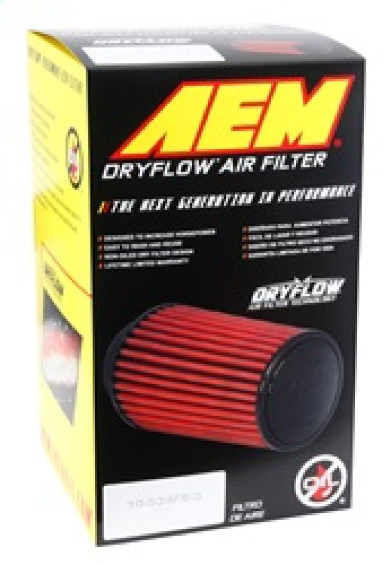 AEM Induction AEM 2.75in Flange ID x 6.25in Base OD x 7in H DryFlow Conical Air Filter 21-2027DK