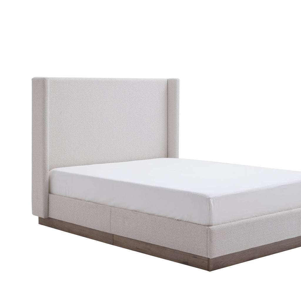 Hale Upholstered Wingback Bed Size King