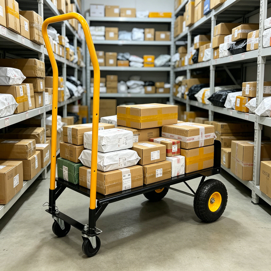 Dual Purpose Hand Truck Dolly Cart with Swivel Wheels