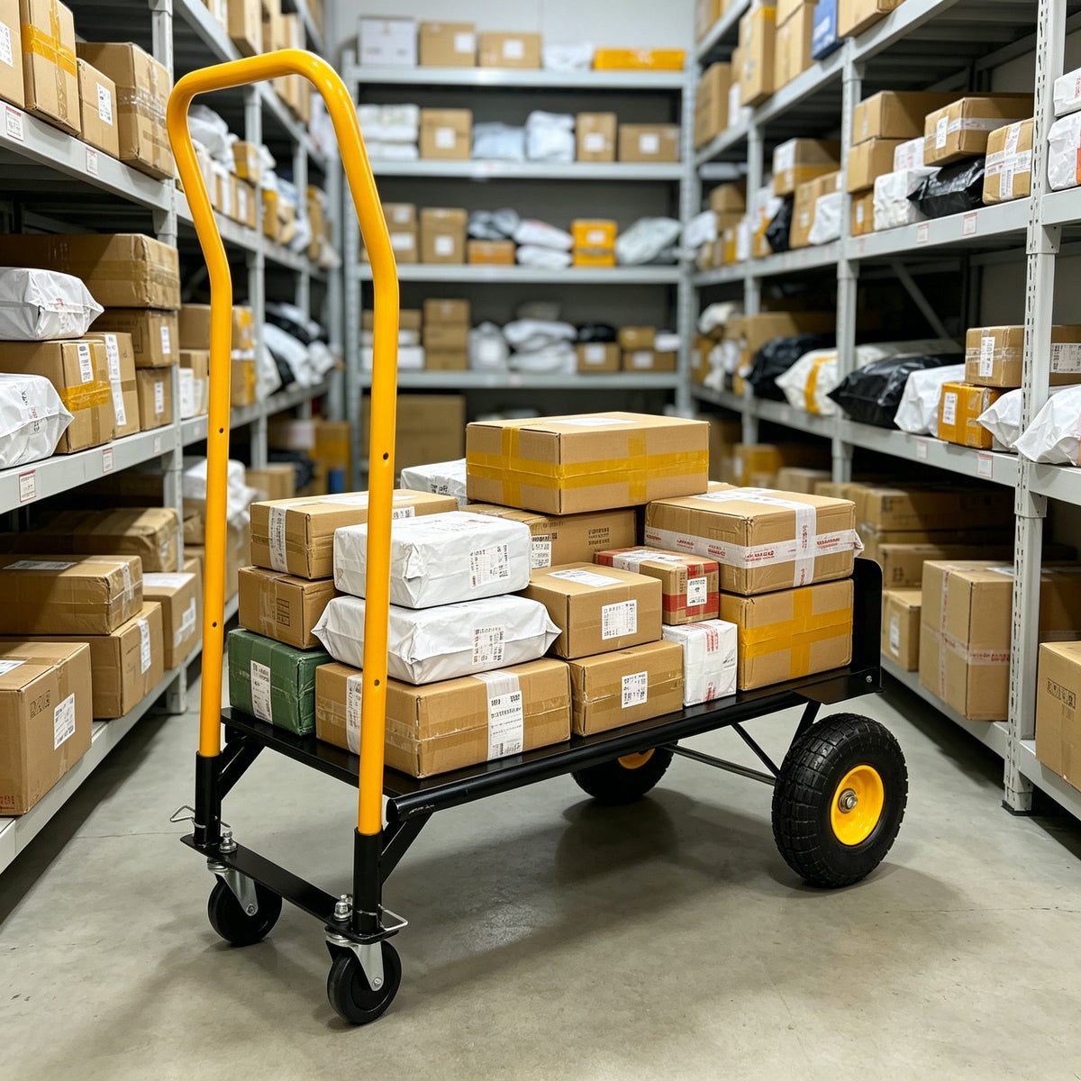 Dual Purpose Hand Truck Dolly Cart with Swivel Wheels