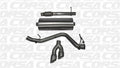 Corsa 14 GMC Sierra/Chevy Silv 1500 Reg. Cab/Long Bed 5.3L V8 Polished Sport Single Side CB Exhaust 14872