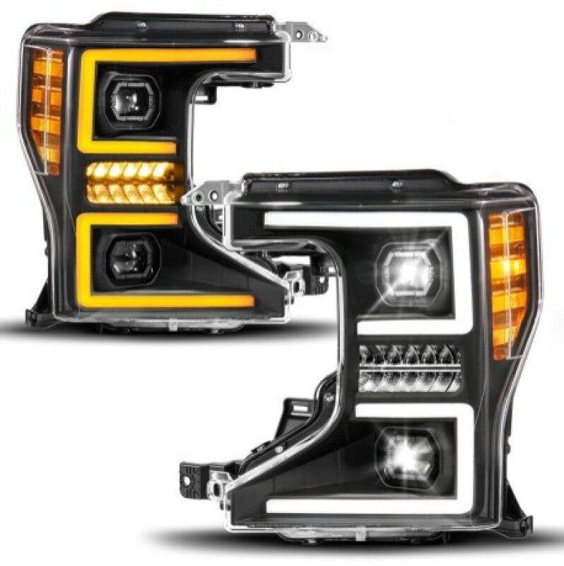 ANZO 20-22 Ford Super Duty (Halogen) Z-Series Full LED Proj Headlights SeqSig - Pass. Side ONLY 111620X-R