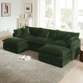 U-Shaped Sectional Sofa w/Reversible Footrest