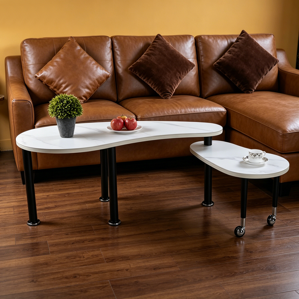 Contemporary Rotatable Cocktail Table