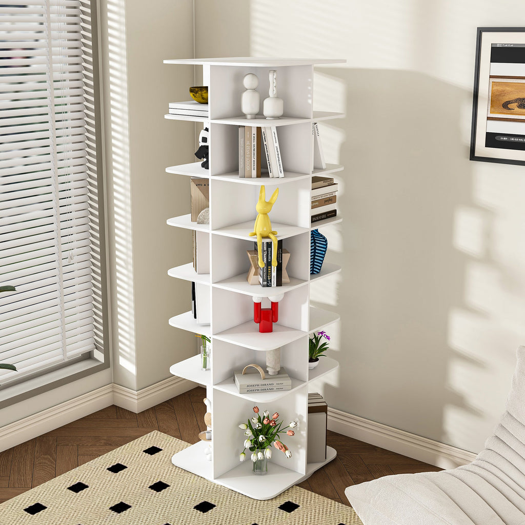 7-Tier Rotating Shoe Rack Tower