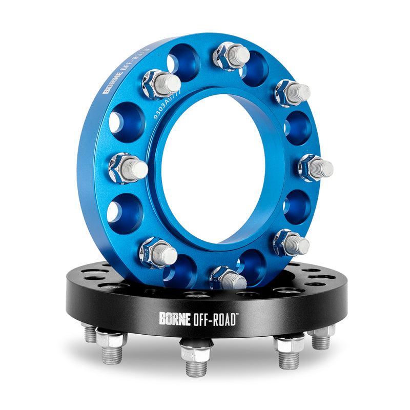 Borne Off-Road Wheel Spacers 8X165.1 121.3 45 M14 Blu BNWS-006-450BL