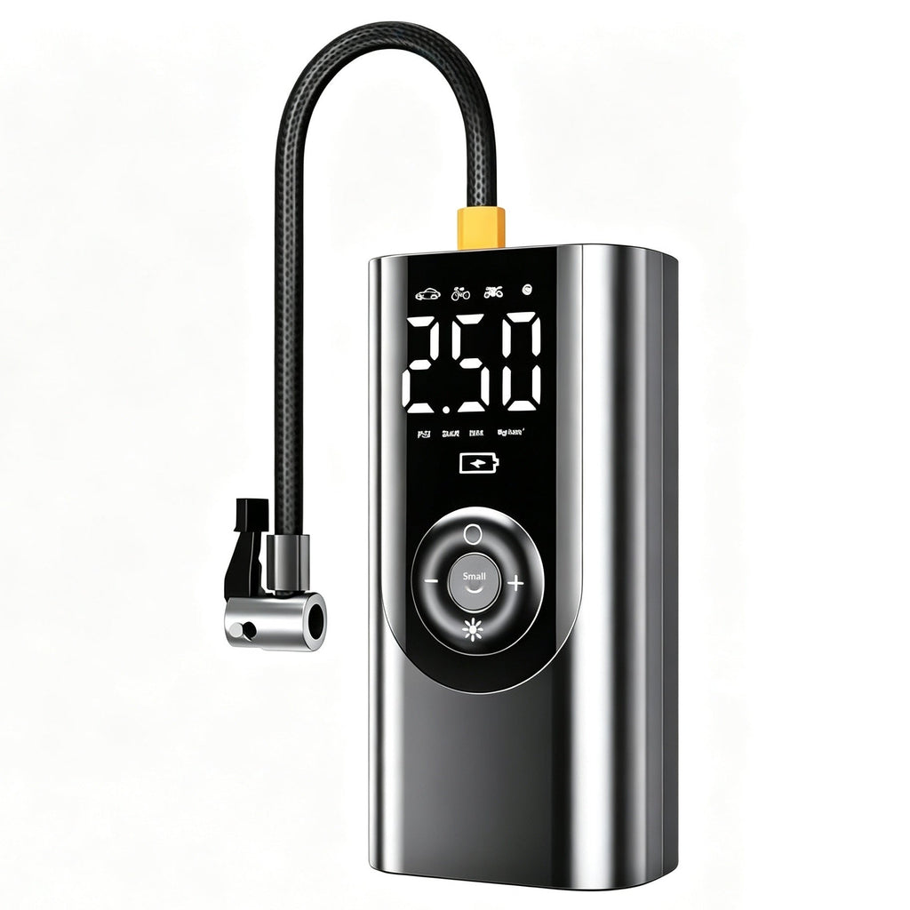 Portable Wireless Car Air Pump With Tire Pressure Monitoring