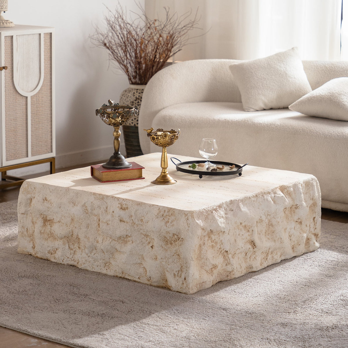 MgO Mid-Century Square Centre Coffee Table