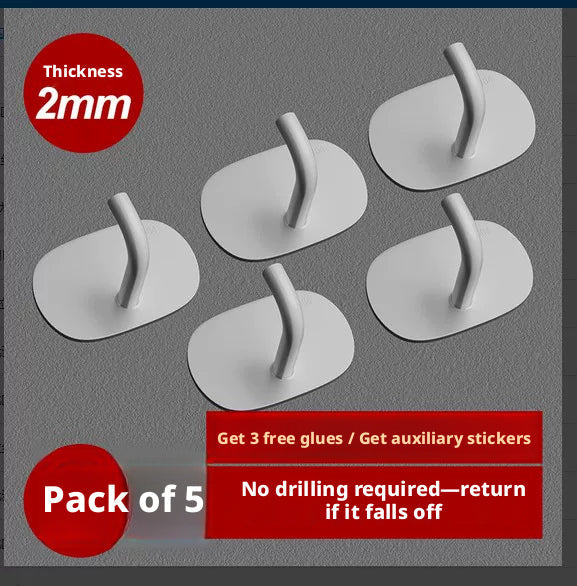 Stainless steel hook-L model-white-1 piece