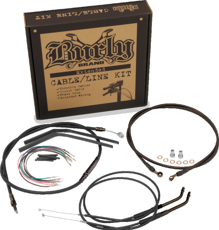 Burly Brand T-Bar Control Kit 10in - Black B30-1146