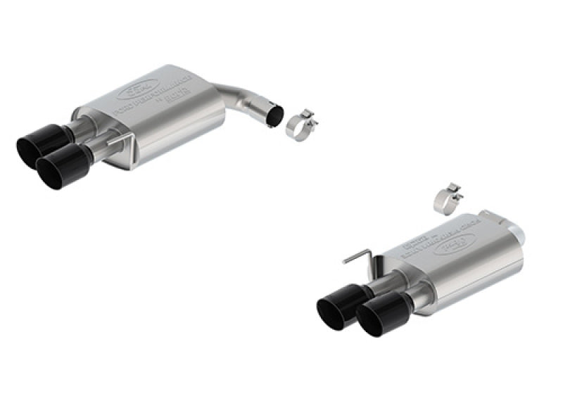 Ford Racing 2024 Mustang 2.3L Extreme Non-Active Axle-Back w/GT Valance - Black Tip M-5230-M2EBV