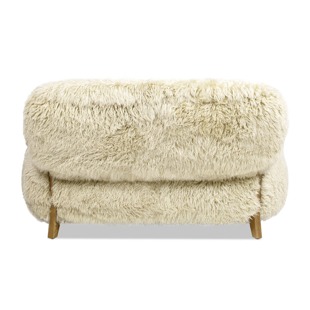 Enchante 52.5" New Zealand Sheepskin Accent Loveseat
