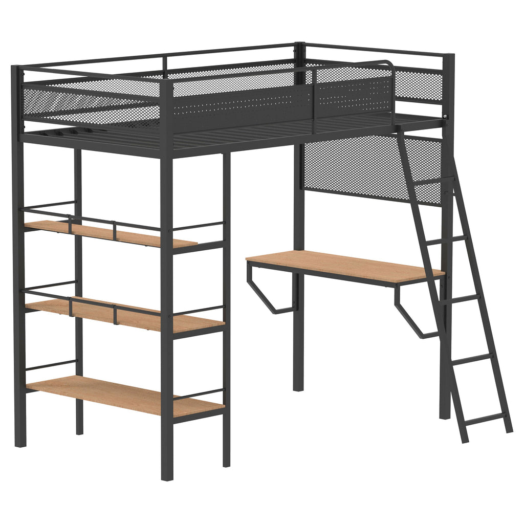 William Matte Twin Loft Bed