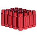 BLOX Racing 12-Sided P17 Tuner Lug Nuts 12x1.25 - Red Steel - Set of 20 BXAC-00145-RD