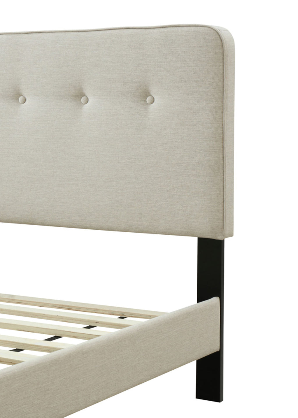 Full Sized Upholstered Bed in a Box with USB