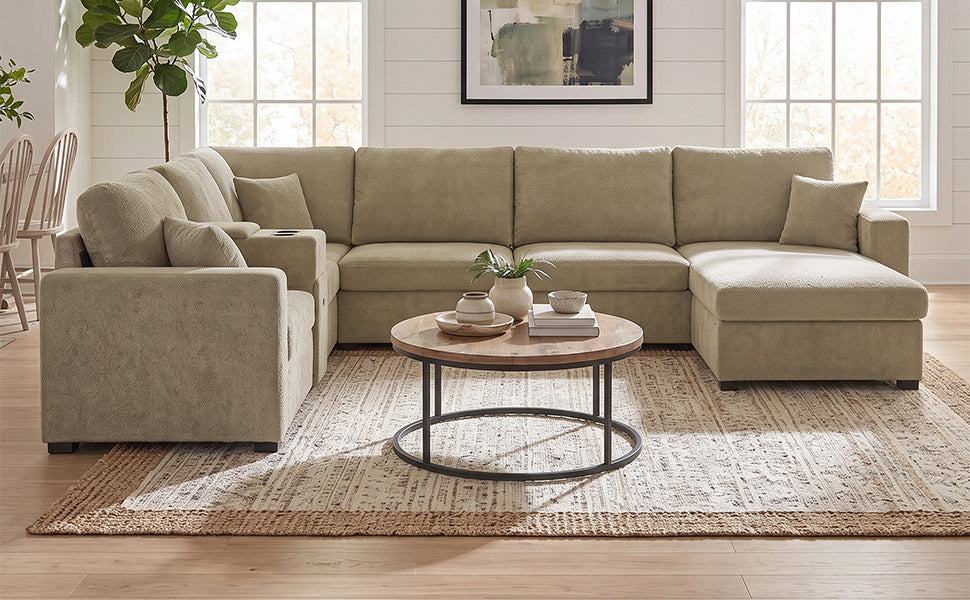 5-Seat Modular Sectional Sofa Couch