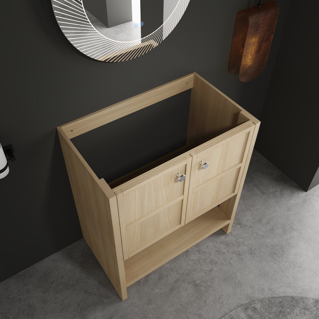 30" Freestanding Bathroom Vanity, 2 Soft Closing Doors