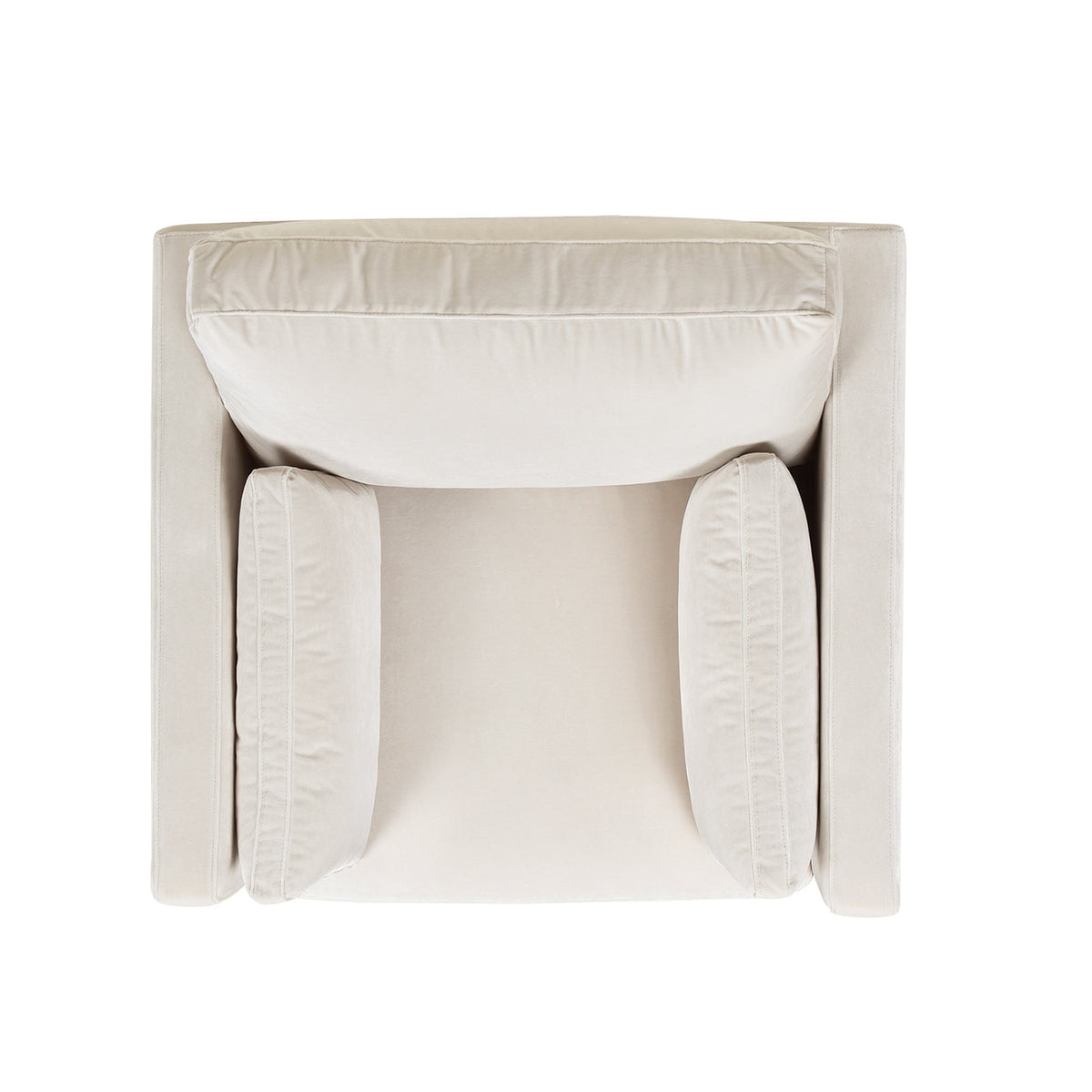 Knox 36" Modern Farmhouse Arm Chair in French Velvet
