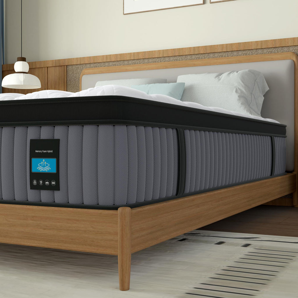 14 Inch Hybrid Mattress King – Memory Foam & Pocket Spring Bed