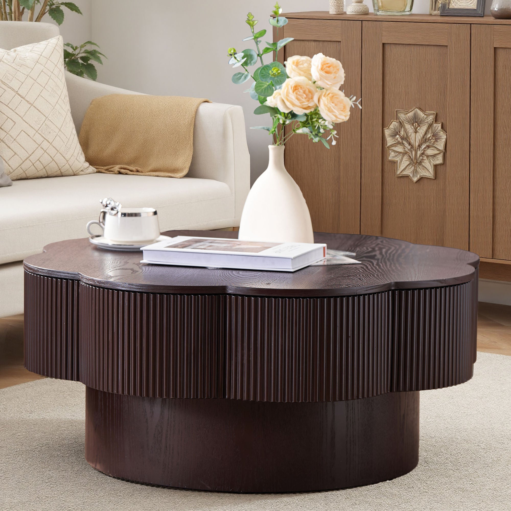 Modern Flower Shaped Coffee Table
