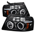 Spyder Ford F150 04-08 Projector Headlights Version 2 CCFL Halo LED Blk PRO-YD-FF15004-CCFL-G2-BK 5030085