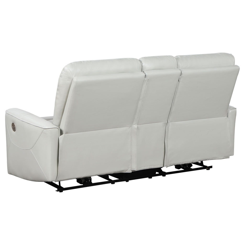 Denson Dove Power Reclining Loveseat