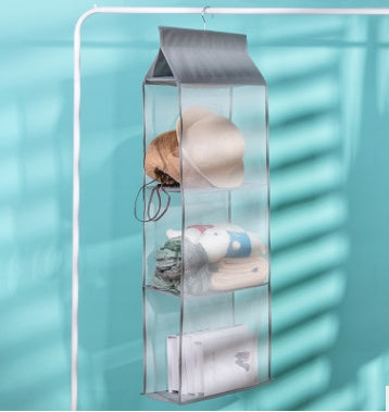 Foldable Multi-Layer Sundries Storage Rack 360 Degree Hanging Design