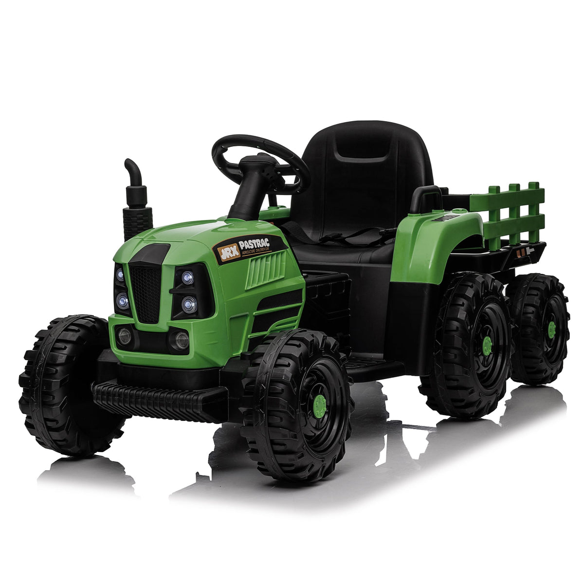 Ride On Tractor with Trailer - 24V Electric Toy for Kids