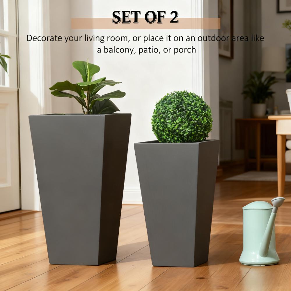 Durable & Stackable Plant Pot Set