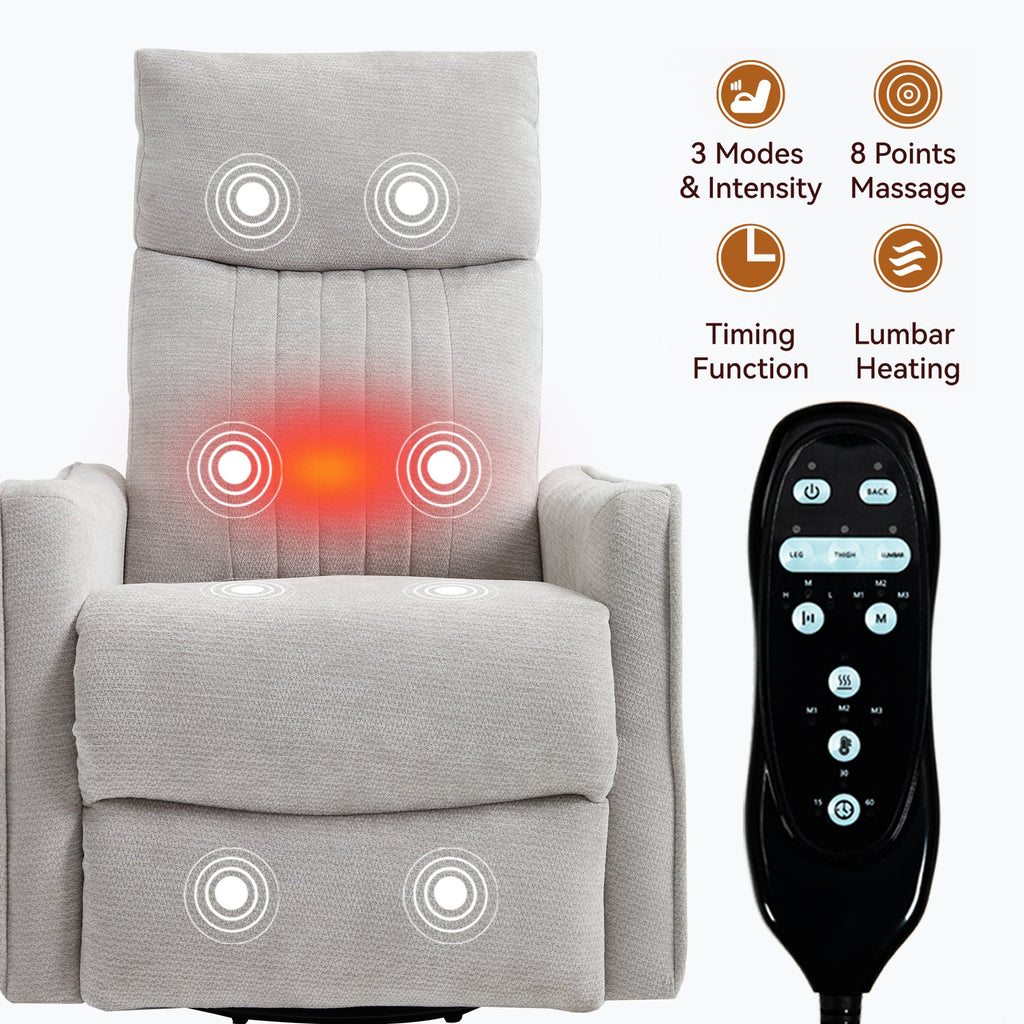 Comfortmax Light Recliner with Massage & Heat Function